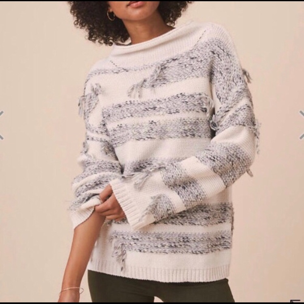 Lou & Gray fringe chunky sweater